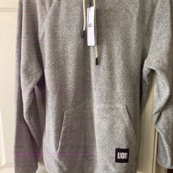 UGG Terrance Hoodie FL in Grey Heather Men Sz M / Women Sz M NEW - Picture 5 of 6